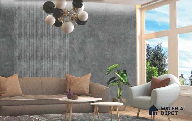 LM 25013 Fabric Look Decorative Laminate 8 ft x 4 ft Texture Finish  - 1.2 mm | Suitable for Feature Wall, TV Unit & Living Room