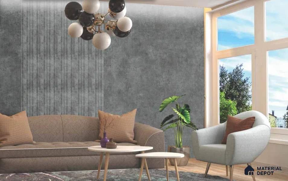 LM 25013 Fabric Look Decorative Laminate 8 ft x 4 ft Texture Finish  - 1.2 mm | Suitable for Feature Wall, TV Unit & Living Room