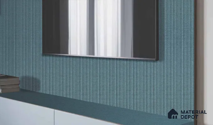 LM 25017 Fabric Look Decorative Laminate 8 ft x 4 ft Texture Finish  - 1.2 mm | Suitable for Feature Wall, TV Unit & Living Room