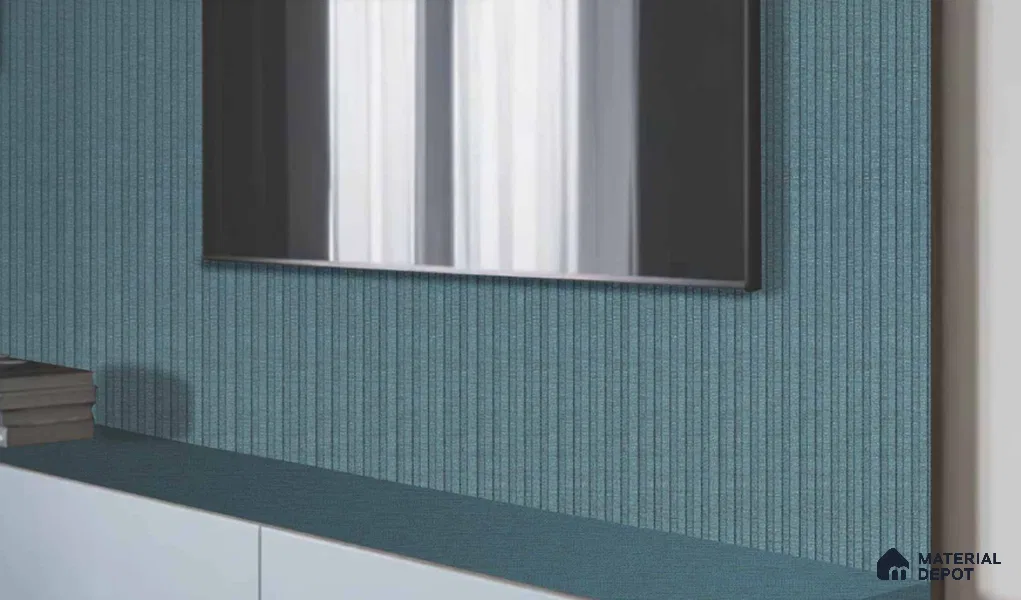 LM 25017 Fabric Look Decorative Laminate 8 ft x 4 ft Texture Finish - 1.2 mm | Suitable for Feature Wall, TV Unit & Living Room