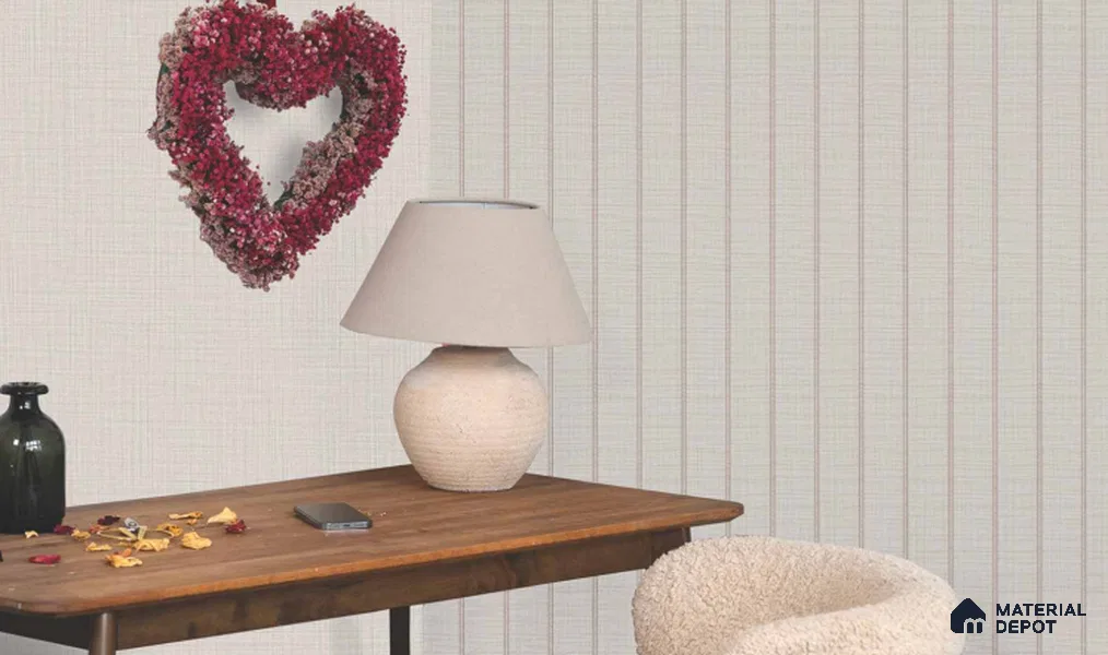 LM 25010 Fabric Look Decorative Laminate 8 ft x 4 ft Texture Finish - 1.2 mm | Suitable for Feature Wall, TV Unit & Living Room