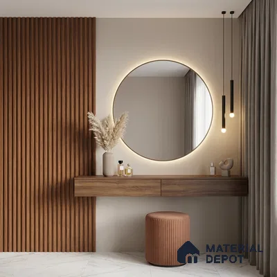 Wooden Look PN 00809 9.5 ft x 4.9 inch Charcoal Panel - 12 mm | Suitable for Feature Wall, TV Unit & Living Room | Width is Subjected to 5% Variation