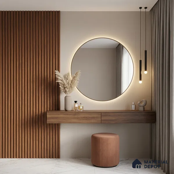 Wooden Look PN 00809 9.5 ft x 4.9 inch Charcoal Panel - 12 mm | Suitable for Feature Wall, TV Unit & Living Room | Width is Subjected to 5% Variation