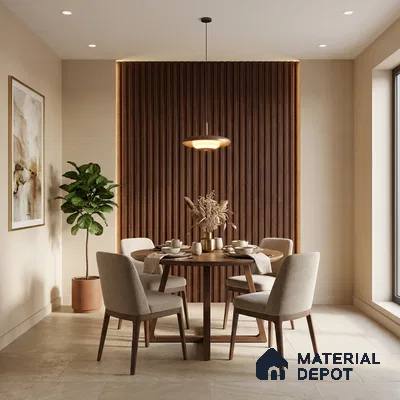Wooden Look PN 02817 9 ft x 4.9 inch Charcoal Panel - 11 mm | Suitable for Feature Wall, TV Unit & Living Room | Width is Subjected to 5% Variation