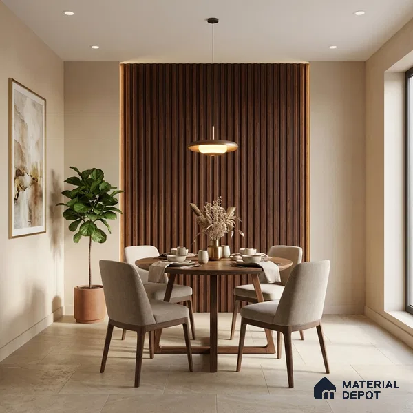 Wooden Look PN 02817 9 ft x 4.9 inch Charcoal Panel - 11 mm | Suitable for Feature Wall, TV Unit & Living Room | Width is Subjected to 5% Variation