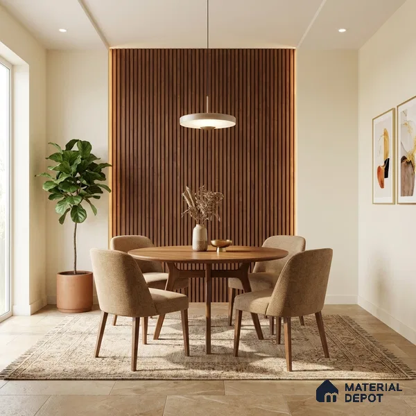 Wooden Look PN 02821 9 ft x 4.9 inch Charcoal Panel - 11 mm | Suitable for Feature Wall, TV Unit & Living Room | Width is Subjected to 5% Variation