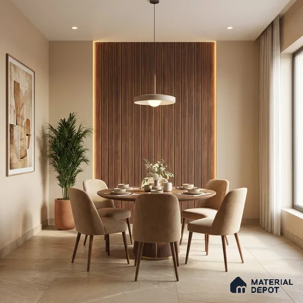 Brown Marble Look PN 03017 8 ft x 4.9 inch Charcoal Panel - 8 mm | Suitable for Feature Wall, TV Unit & Living Room | Width is Subjected to 5% Variation