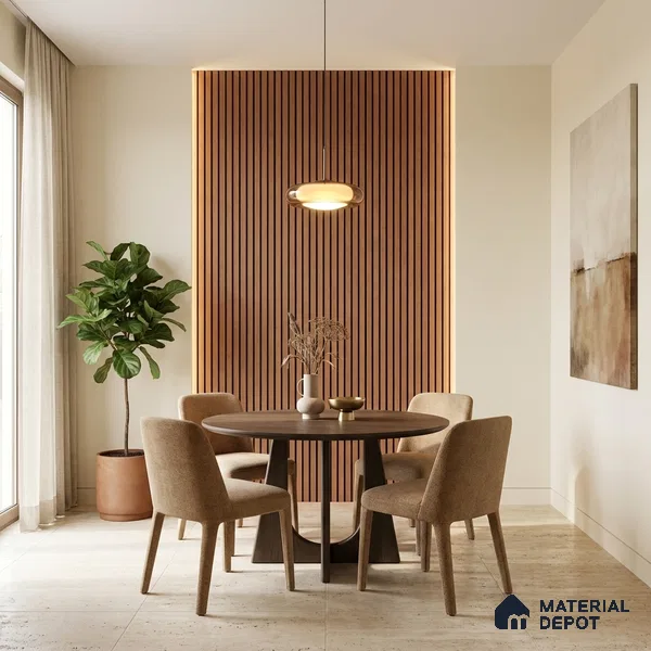 Multi Colour Patterned Look PN 03199 8 ft x 4.9 inch Charcoal Panel - 8 mm | Suitable for Feature Wall, TV Unit & Living Room | Width is Subjected to 5% Variation