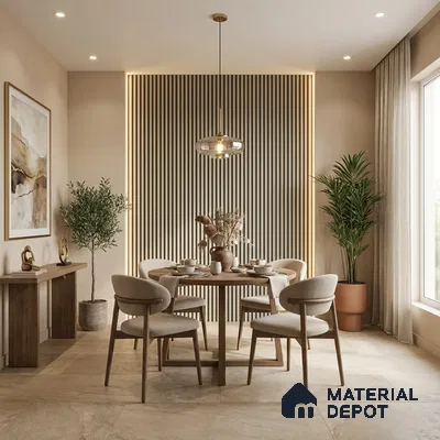 Wooden Look PN 03248 B 8 ft x 4.9 inch Charcoal Panel - 8 mm | Suitable for Feature Wall, TV Unit & Living Room | Width is Subjected to 5% Variation