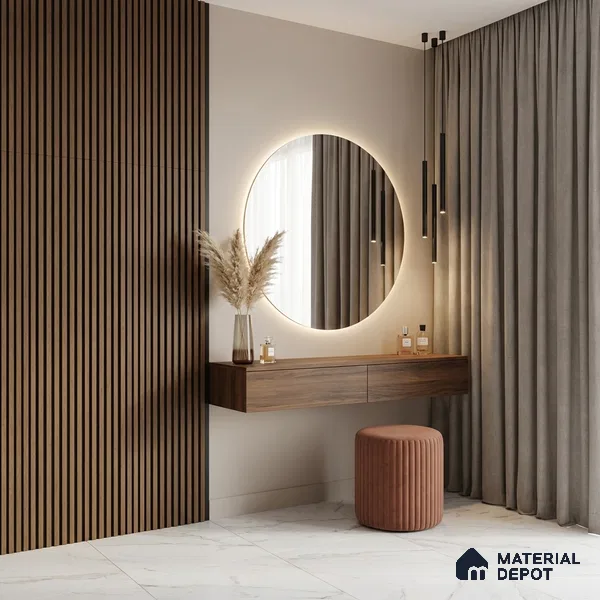 Wooden Look PN 03249 B 8 ft x 4.9 inch Charcoal Panel - 8 mm | Suitable for Feature Wall, TV Unit & Living Room | Width is Subjected to 5% Variation