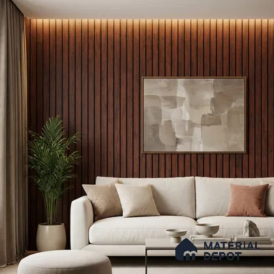 Brown Rustic Look PN 03300 8 ft x 4.9 inch Charcoal Panel - 8 mm | Suitable for Feature Wall, TV Unit & Living Room | Width is Subjected to 5% Variation
