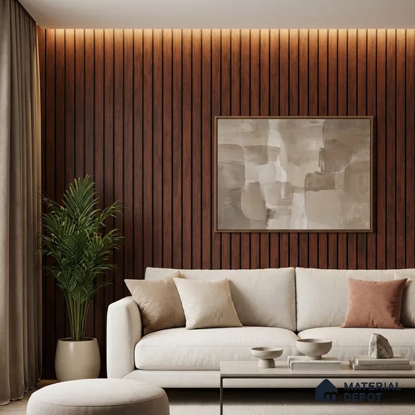 Brown Rustic Look PN 03300 8 ft x 4.9 inch Charcoal Panel - 8 mm | Suitable for Feature Wall, TV Unit & Living Room | Width is Subjected to 5% Variation