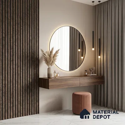 Brown Marble Look PN 03866 9.5 ft x 6 inch Charcoal Panel - 10 mm | Suitable for Feature Wall, TV Unit & Living Room | Width is Subjected to 5% Variation