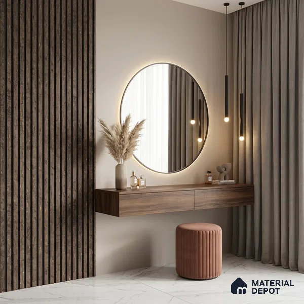 Brown Marble Look PN 03866 9.5 ft x 6 inch Charcoal Panel - 10 mm | Suitable for Feature Wall, TV Unit & Living Room | Width is Subjected to 5% Variation