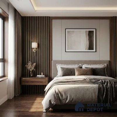 Grey Metallic Look PN 04067 B 9.5 ft x 4.9 inch Charcoal Panel - 12 mm | Suitable for Feature Wall, TV Unit & Living Room | Width is Subjected to 5% Variation