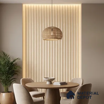 Ivory Marble Look PN 04070 B 9.5 ft x 4.9 inch Charcoal Panel - 12 mm | Suitable for Feature Wall, TV Unit & Living Room | Width is Subjected to 5% Variation