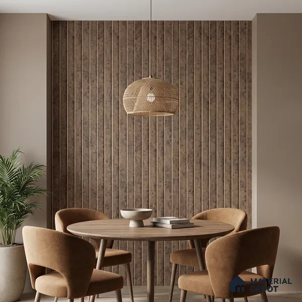 Brown Marble Look PN 04629 9.5 ft x 4.7 inch Charcoal Panel - 12 mm | Suitable for Feature Wall, TV Unit & Living Room | Width is Subjected to 5% Variation