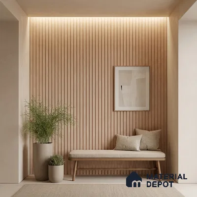Pink Marble Look PN 05749 9.5 ft x 7.8 inch Charcoal Panel - 12 mm | Suitable for Feature Wall, TV Unit & Living Room | Width is Subjected to 5% Variation