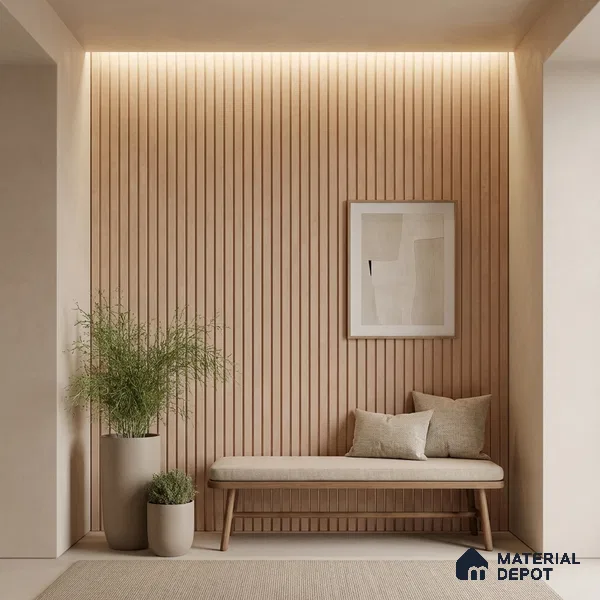 Pink Marble Look PN 05749 9.5 ft x 7.8 inch Charcoal Panel - 12 mm | Suitable for Feature Wall, TV Unit & Living Room | Width is Subjected to 5% Variation