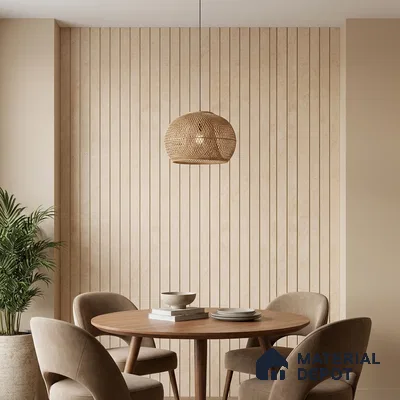 Ivory Marble Look PN 05772 9.5 ft x 7.8 inch Charcoal Panel - 12 mm | Suitable for Feature Wall, TV Unit & Living Room | Width is Subjected to 5% Variation