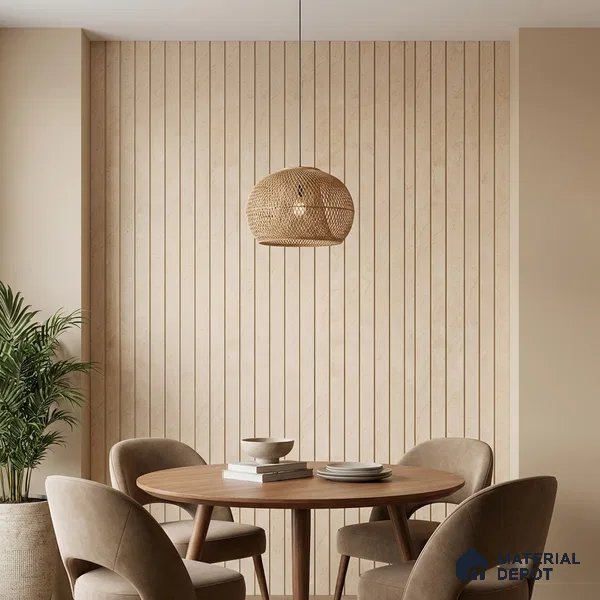 Ivory Marble Look PN 05772 9.5 ft x 7.8 inch Charcoal Panel - 12 mm | Suitable for Feature Wall, TV Unit & Living Room | Width is Subjected to 5% Variation