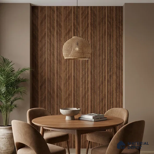 Wooden Look PN 05782 9.5 ft x 7.8 inch Charcoal Panel - 12 mm | Suitable for Feature Wall, TV Unit & Living Room | Width is Subjected to 5% Variation