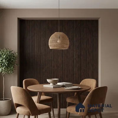 Wooden Look PN 05785 9.5 ft x 7.8 inch Charcoal Panel - 12 mm | Suitable for Feature Wall, TV Unit & Living Room | Width is Subjected to 5% Variation