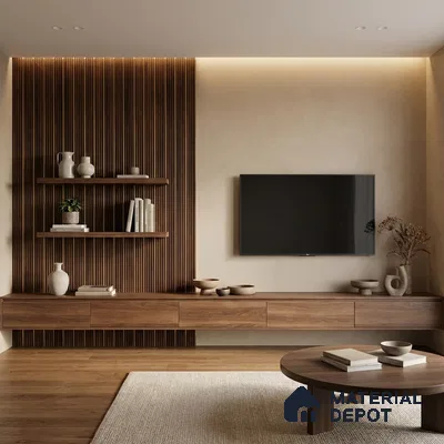 Wooden Look PN 05790 9.5 ft x 7.8 inch Charcoal Panel - 12 mm | Suitable for Feature Wall, TV Unit & Living Room | Width is Subjected to 5% Variation