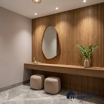 Wooden Look PN 06162 9.5 ft x 7.8 inch Charcoal Panel - 12 mm | Suitable for Feature Wall, TV Unit & Living Room | Width is Subjected to 5% Variation