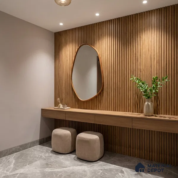 Wooden Look PN 06162 9.5 ft x 7.8 inch Charcoal Panel - 12 mm | Suitable for Feature Wall, TV Unit & Living Room | Width is Subjected to 5% Variation
