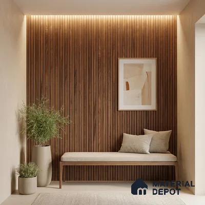 Wooden Look PN 06172 9.5 ft x 7.8 inch Charcoal Panel - 12 mm | Suitable for Feature Wall, TV Unit & Living Room | Width is Subjected to 5% Variation