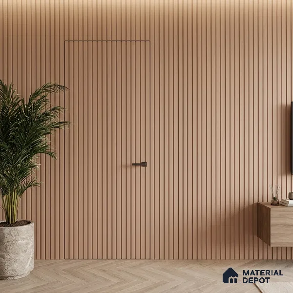 Beige Plain Colour Look PN 06221 9.5 ft x 4.7 inch Charcoal Panel - 12 mm | Suitable for Feature Wall, TV Unit & Living Room | Width is Subjected to 5% Variation