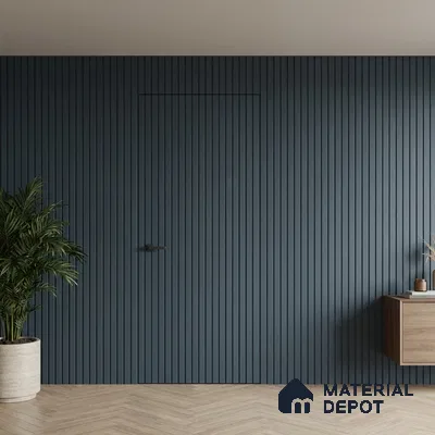 Grey Plain Colour Look PN 06231 9.5 ft x 4.7 inch Charcoal Panel - 12 mm | Suitable for Feature Wall, TV Unit & Living Room | Width is Subjected to 5% Variation