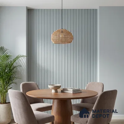 Blue Plain Colour Look PN 06242 9.5 ft x 4.7 inch Charcoal Panel - 12 mm | Suitable for Feature Wall, TV Unit & Living Room | Width is Subjected to 5% Variation