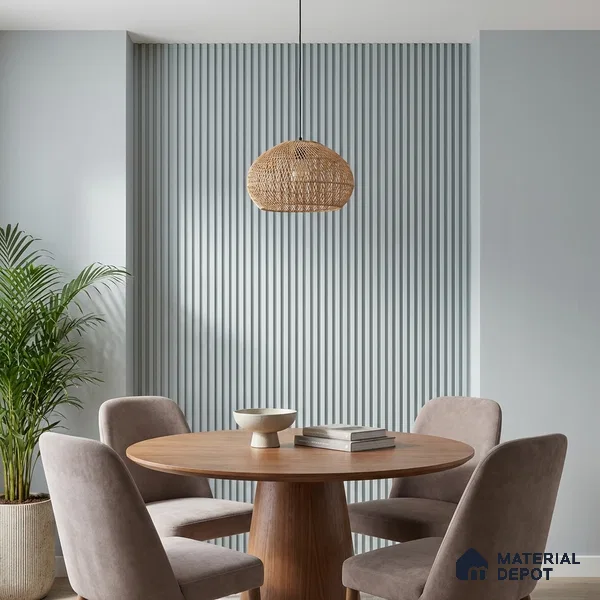 Blue Plain Colour Look PN 06242 9.5 ft x 4.7 inch Charcoal Panel - 12 mm | Suitable for Feature Wall, TV Unit & Living Room | Width is Subjected to 5% Variation