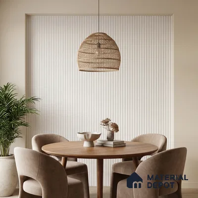 White Plain Colour Look PN 06256 9.5 ft x 4.7 inch Charcoal Panel - 12 mm | Suitable for Feature Wall, TV Unit & Living Room | Width is Subjected to 5% Variation