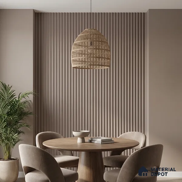 Grey Plain Colour Look PN 06258 B 9.5 ft x 4.7 inch Charcoal Panel - 12 mm | Suitable for Feature Wall, TV Unit & Living Room | Width is Subjected to 5% Variation