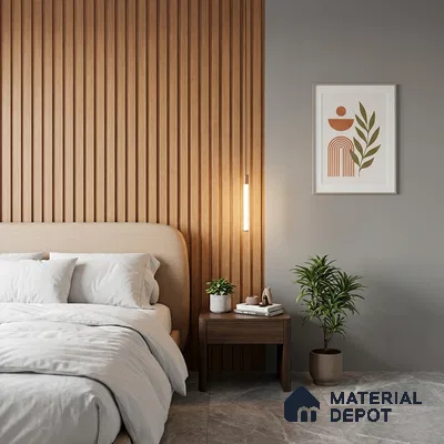 Wooden Look PN 06268 9.5 ft x 4.7 inch Charcoal Panel - 12 mm | Suitable for Feature Wall, TV Unit & Living Room | Width is Subjected to 5% Variation