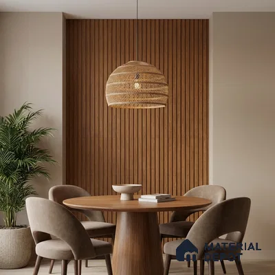 Wooden Look PN 06270 9.5 ft x 4.7 inch Charcoal Panel - 12 mm | Suitable for Feature Wall, TV Unit & Living Room | Width is Subjected to 5% Variation