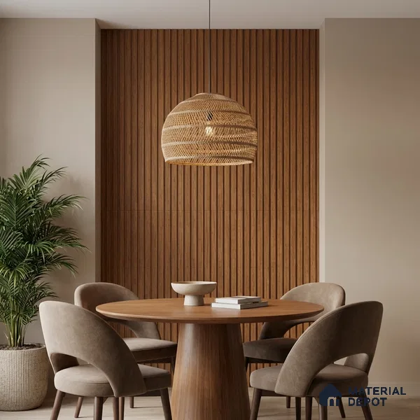 Wooden Look PN 06270 9.5 ft x 4.7 inch Charcoal Panel - 12 mm | Suitable for Feature Wall, TV Unit & Living Room | Width is Subjected to 5% Variation