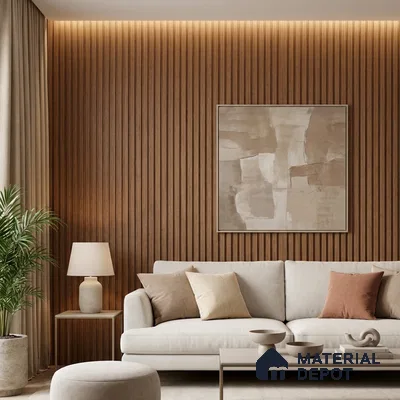 Wooden Look PN 06275 9.5 ft x 4.7 inch Charcoal Panel - 12 mm | Suitable for Feature Wall, TV Unit & Living Room | Width is Subjected to 5% Variation