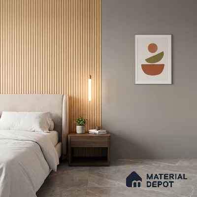 Wooden Look PN 06279 9.5 ft x 4.7 inch Charcoal Panel - 12 mm | Suitable for Feature Wall, TV Unit & Living Room | Width is Subjected to 5% Variation