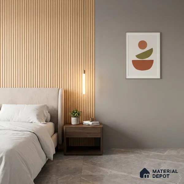 Wooden Look PN 06279 9.5 ft x 4.7 inch Charcoal Panel - 12 mm | Suitable for Feature Wall, TV Unit & Living Room | Width is Subjected to 5% Variation