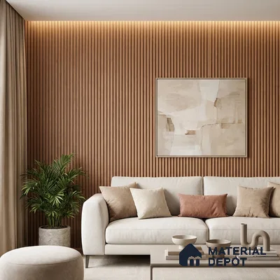 Wooden Look PN 06288 9.5 ft x 4.7 inch Charcoal Panel - 12 mm | Suitable for Feature Wall, TV Unit & Living Room | Width is Subjected to 5% Variation