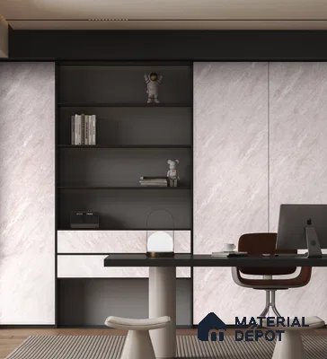 Marble Look PN 06692  8 ft x 4 ft Texture Finish Decorative Wall Panel - 3 mm | Suitable for TV Unit, Wardrobe, Kitchen Cabinets