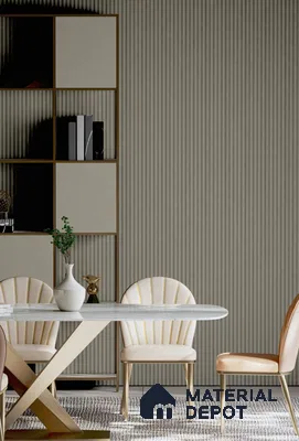 PN 06679 Plain Colour Look Louver 9.5 ft x 0.5 ft Texture Finish  - 15 mm | Suitable for Feature Wall, TV Unit & Living Room