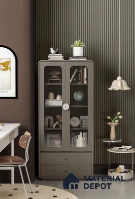 PN 06681 Plain Colour Look Louver 9.5 ft x 0.5 ft Texture Finish  - 15 mm | Suitable for Feature Wall, TV Unit & Living Room