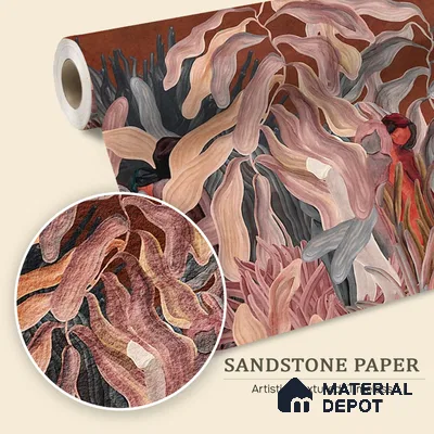 Enchanting Nymphs of Nature Art Sandstone (Customised Size Wallpaper)