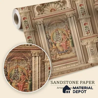 Ram Darbar 3D Sandstone (Customized Size Wallpaper)