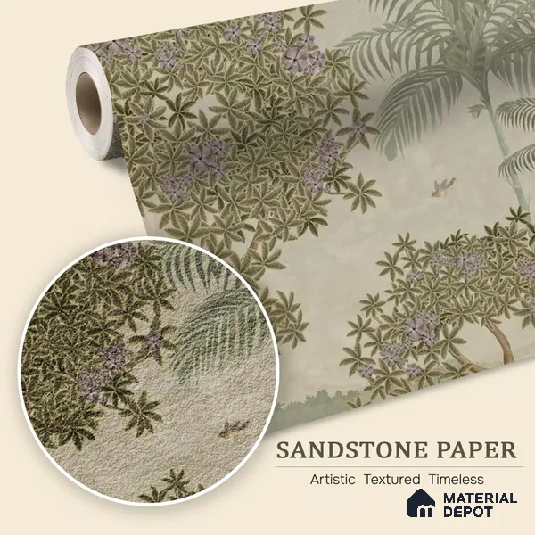 Garden of Dreams Sandstone Customised Room Wallpaper